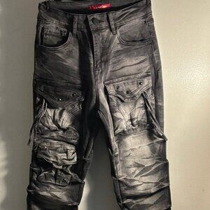 stack jeans that are from Smoke Rise NY